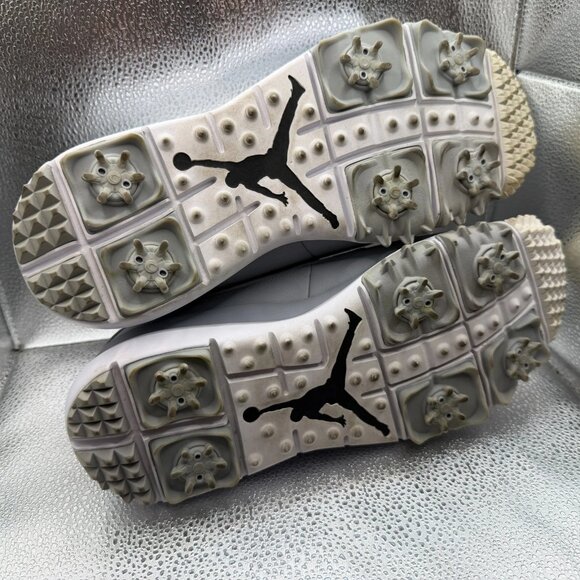 Size 11 Nike Air Jordan Retro 9 White Wolf Gray Mens Golf Sneakers‎ 833798-103 main image 5